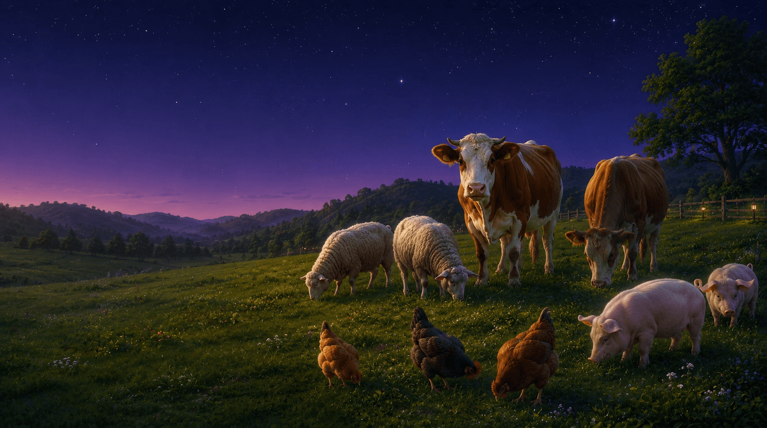 Rescued Animals in Harmony with Nature